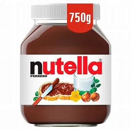Nutella высокое качество Лучшая цена 825 г стеклянная банка крем с какао молочные фундуки