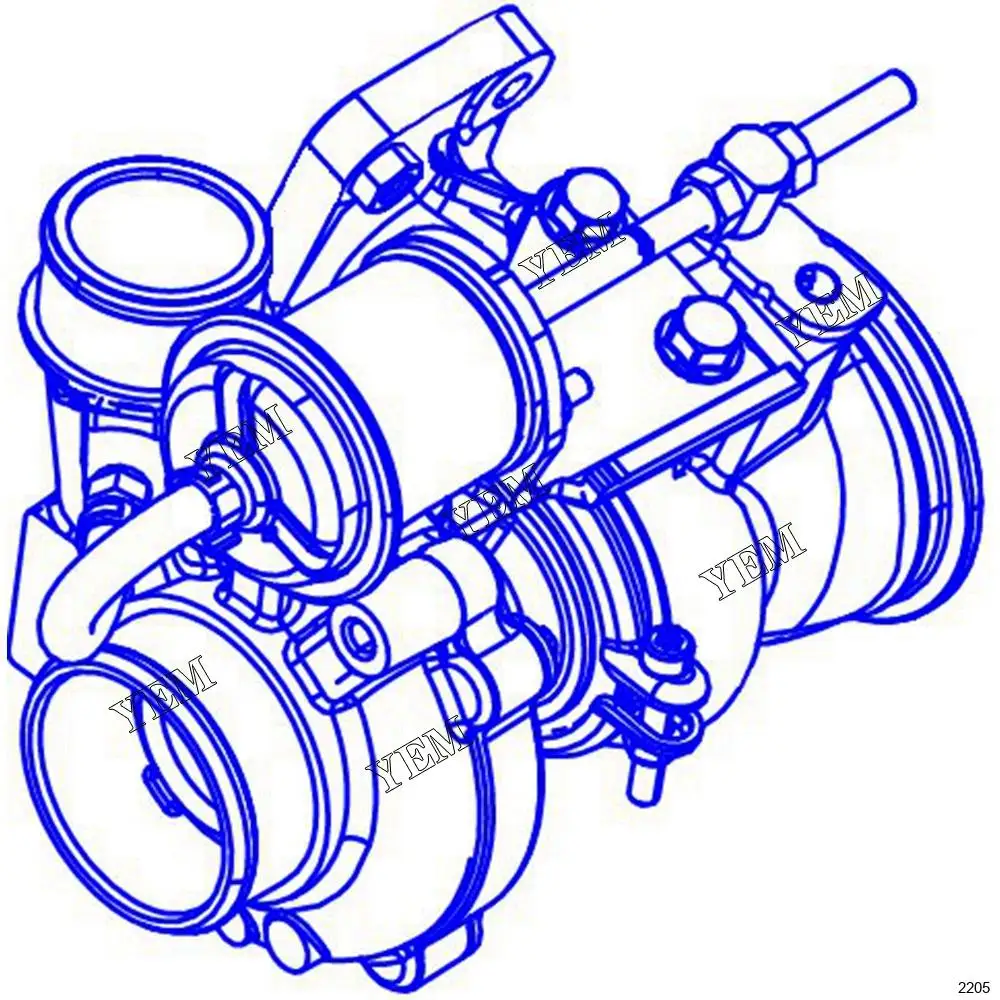 Wholesale High Quality Turbocharger Part No. 449-2388 4492388 Standard Size Engine Parts