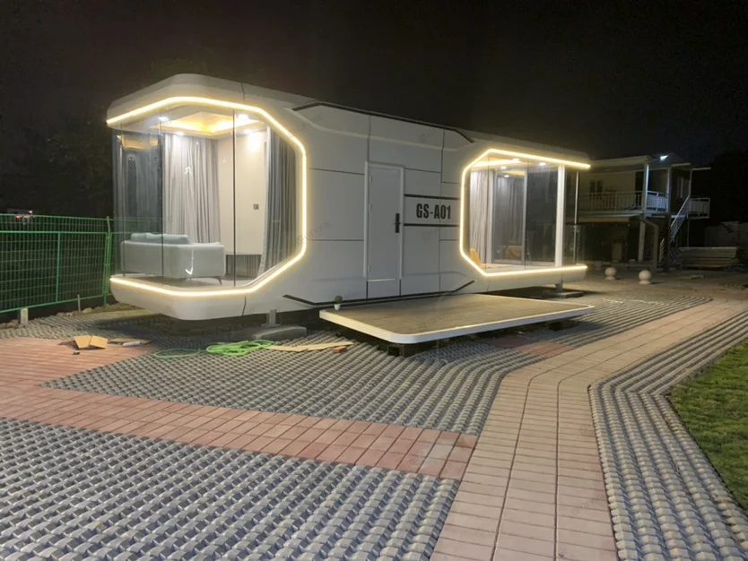Full Function Prefabricated Container Prefab Capsule House Buy Prefab