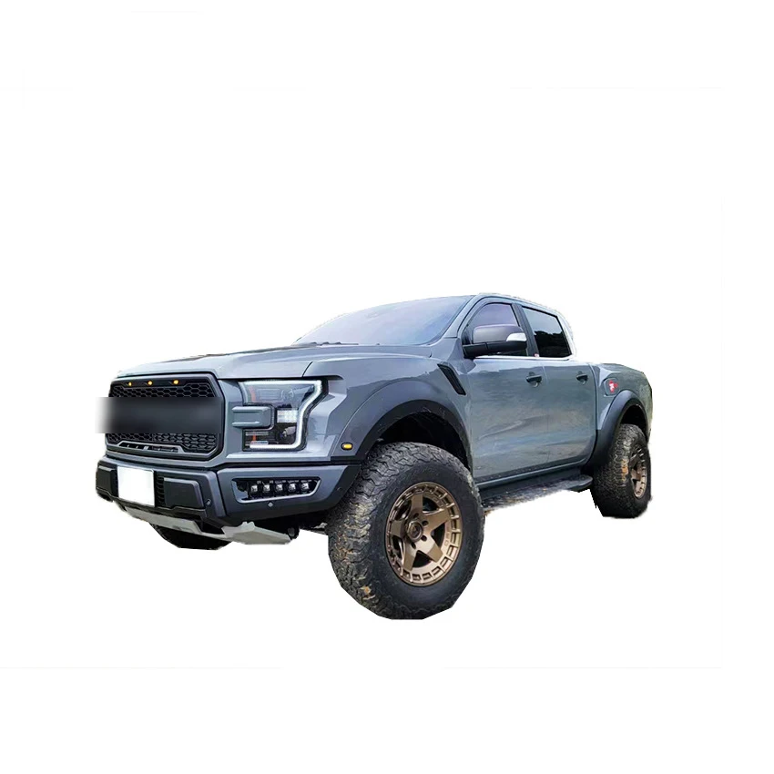 Car Body Kit For Ford Ranger T6 T7 T8 Upgrade To F150 Raptor Body Kit Europe With Hood Bumpers