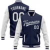 Bomber blanco azul marino