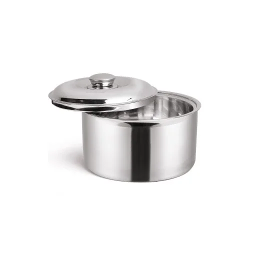 Stainless Steel Casserole Cooking Pot with Steel Lid Kitchen and Restaurants Cocking Use and Royal Wedding Cocking Use