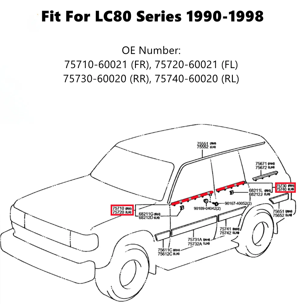 トヨタ ランドクルーザー 部品カタログ 1990年モデル トヨタ ランドクルーザープラド 1990年式モデルの価格・カタログ
