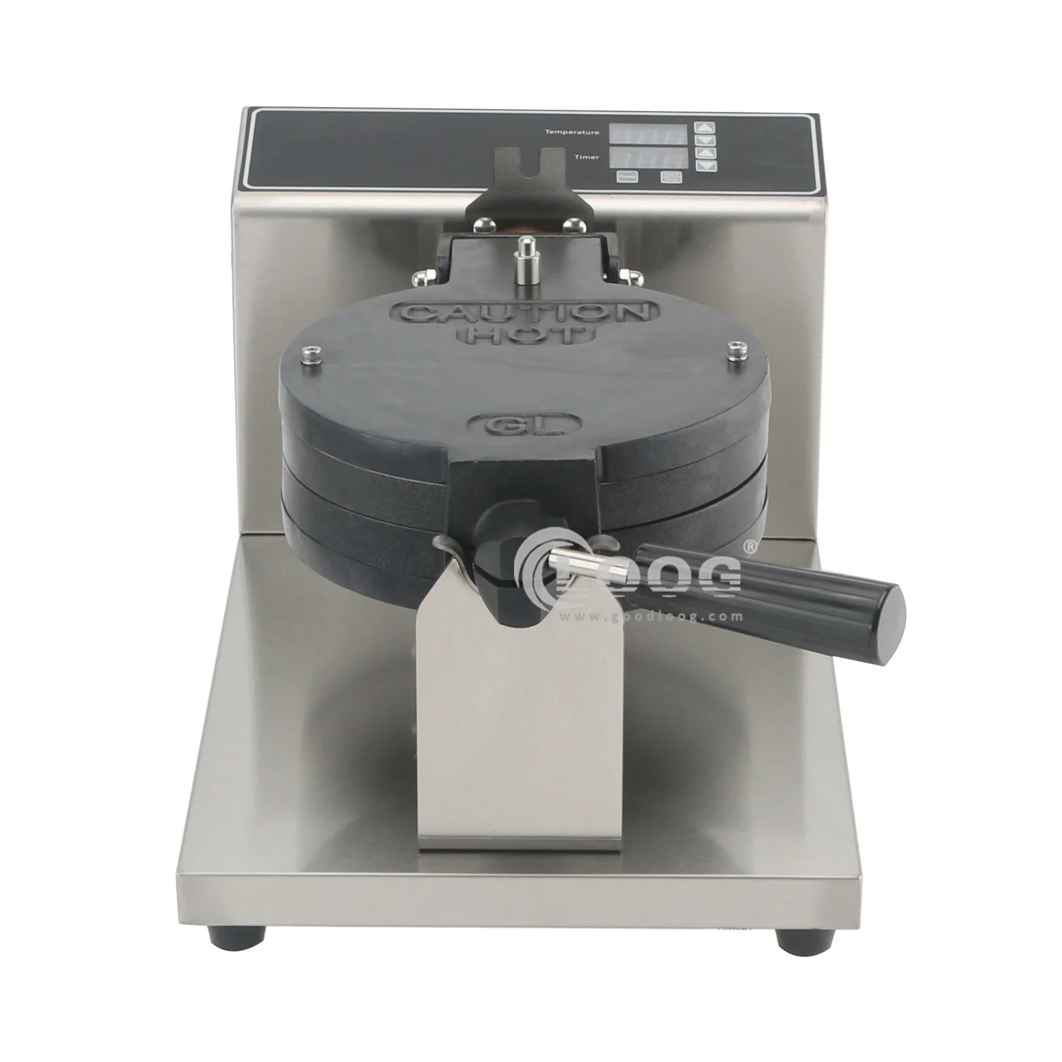 Commercial Belgian Waffle Maker Non-Stick Breakfast Device with Removable Plates for Hotels Electric Power Source