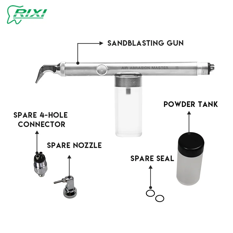 Polisseuse à Air Dentaire En Aluminium - 4 Trous, Sans Eau, Pour Sablage Professionnel