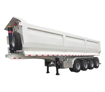 Axles Hydraulic Rear Dump Semi Trailer End Dump Truck Tipper Trailer