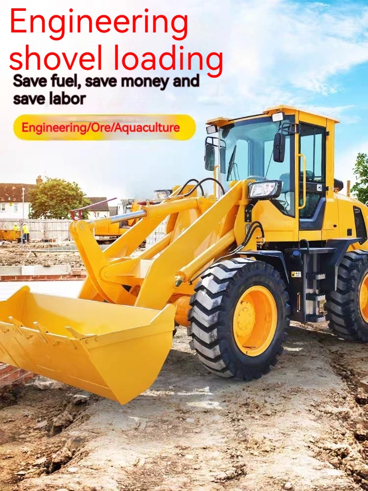 Ce/epa Mini Loaders Small Farming Wheel Loader 4x4 1t 2t 3t 5t