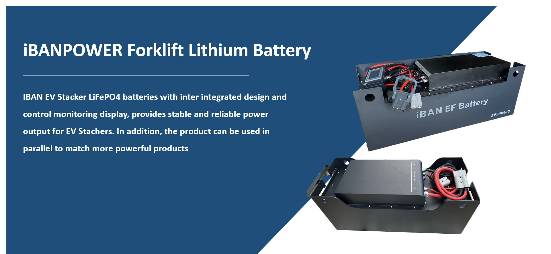 Iban Power Forklift Lithium Battery Pack 24v 36v 48v 80v 100ah 200ah ...
