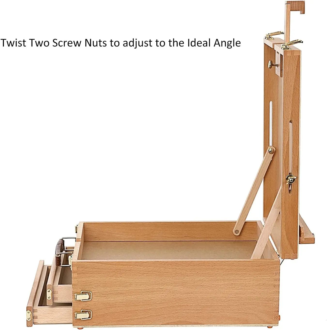 MEEDEN Tabletop Easel Sketch Box Made of Solid Beech Wood