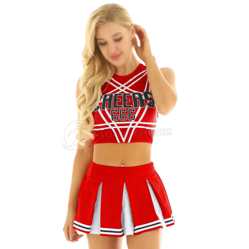 Cheerleader Costume Cheer Girls Uniform Tops Wholesale Cheerleading Uniforms Oem Best Selling
