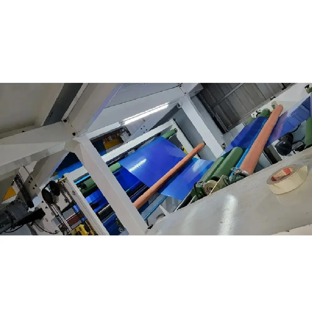 Custom Blue LLDPE Stretch Film Soft PE Plastic Moisture Proof No Print Protective Film for Metal Sheets Aluminum Made in Vietnam