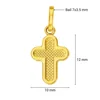 Or jaune 12x10mm