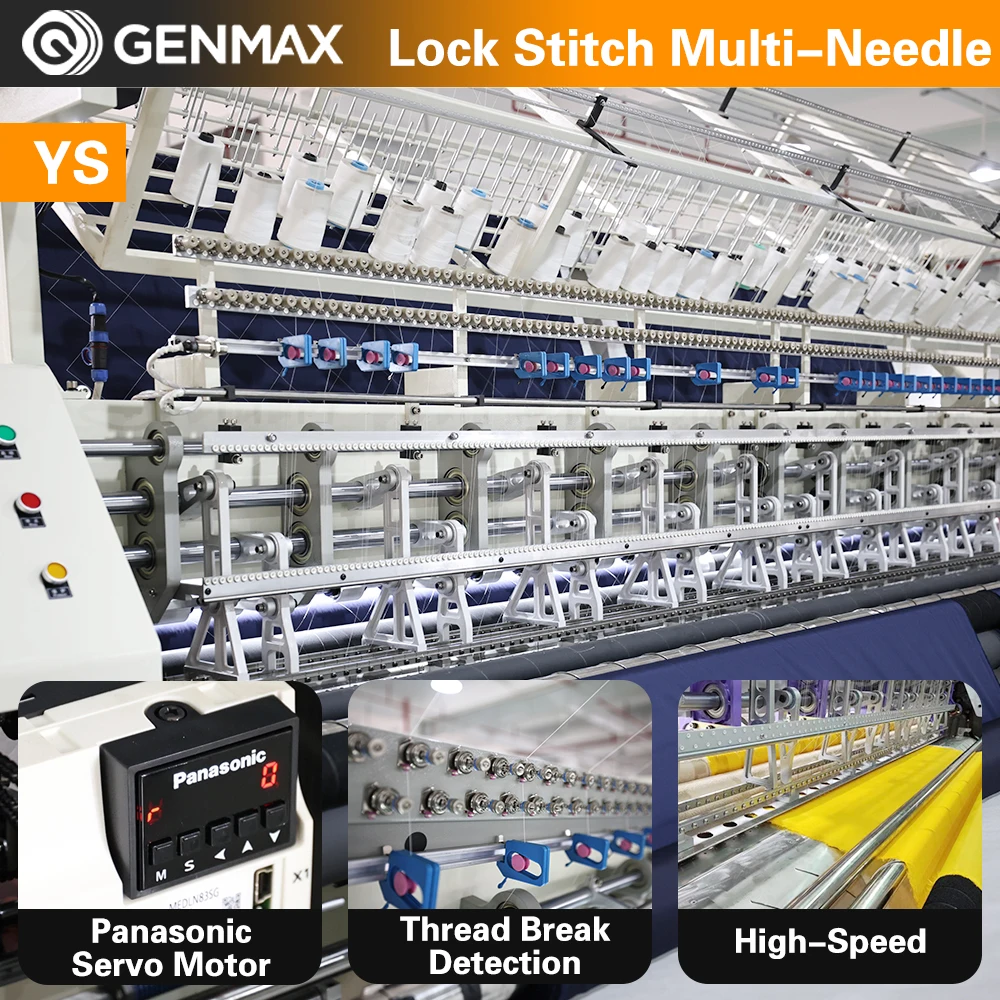 Best Automatic LockStitch Multi-Heads Rotary Hook Quilting Machine Blanket/Duvet/Comfort Manufacturing Machinery China for Sale