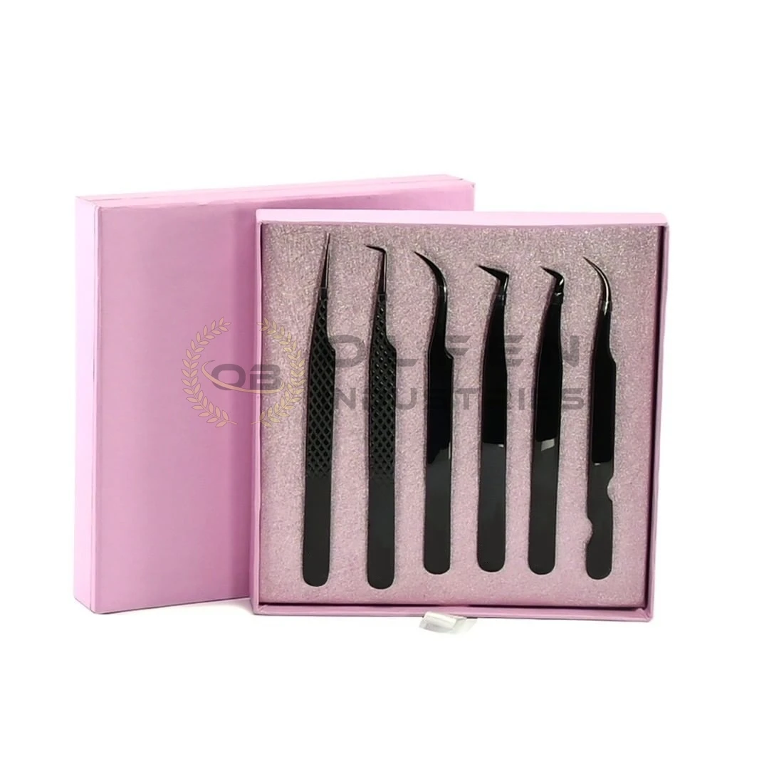 Bulk Private Label Lash Extensions Tweezers Custom Logo Accessories