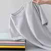 [Solid color short sleeves] Light gray