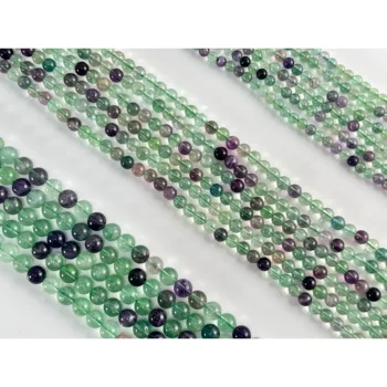 Various Quality Grades Best Deal Classic Excellent Round Beads Multi Size Loose Beads Natural Fluorite Decoration Home