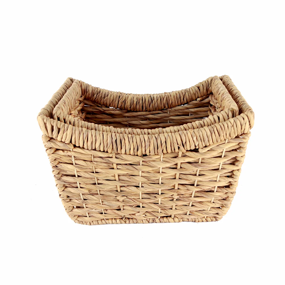 Handmade Household Items Sustainable Single Large Water Hyacinth Basket