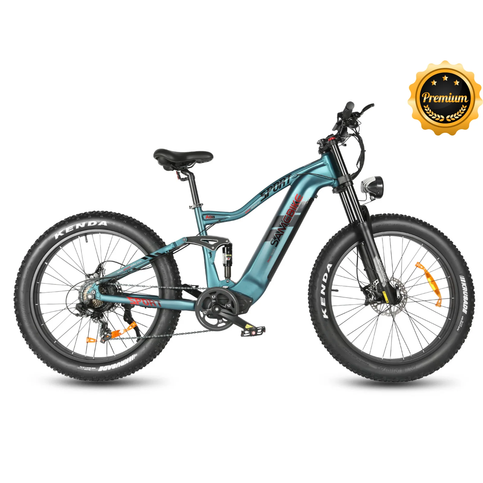 RSA08-II 1000W All-Terrain-Elektrofahrrad mit 72V 8000W/15000W Motor, 60km Reichweite, 60Ah max. Akkukapazität und 48V 1000W Motorleistung