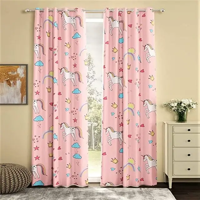 Premium 100% Cotton Animal Print Curtains For Door Bedroom Living Room With  Stainless Steel Rings - Buy Curtains For The Living Room,Curtains For The  Living Room Luxury,Curtains For Home Product on 