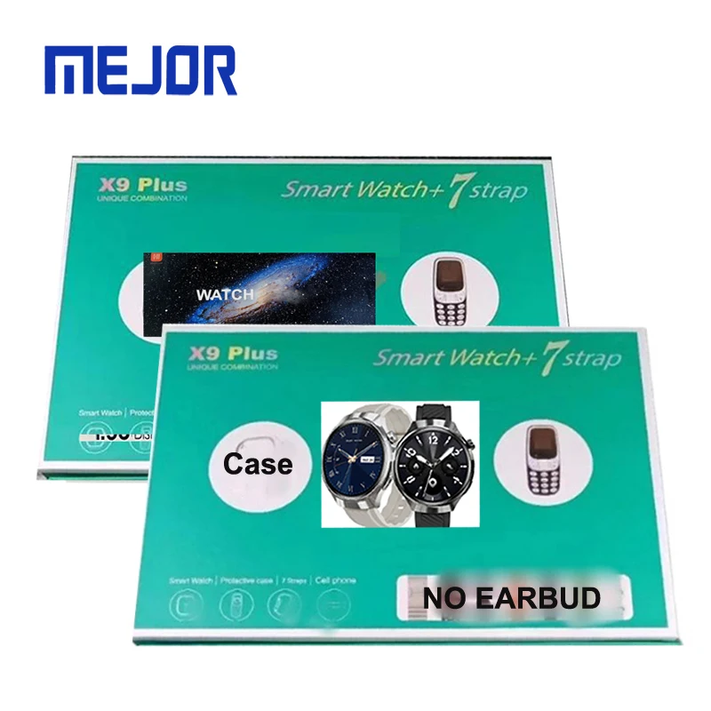 Mini Cell Phone Smartwatch Seven Straps Plus Wireless Watches Gift Set X9 Max Suit Smart Watch 7Strap
