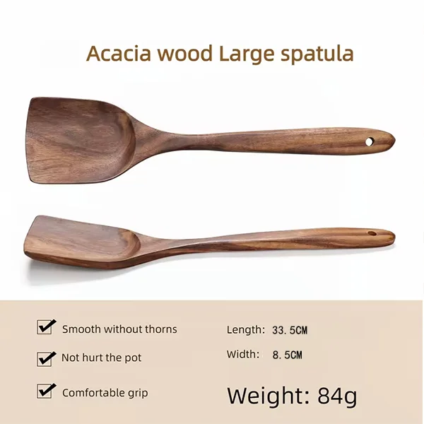 Wholesale Kitchen Supplies Wooden Utensil Kitchen Accessories Spoon Wooden Spatula Kitch aperçu 17