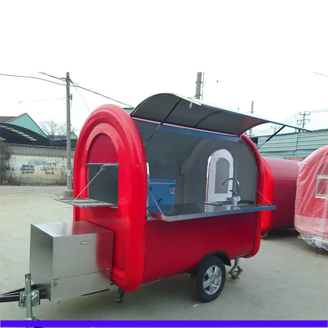 Grill Equipment Mobile Kitchen Van Fast Food Trailer Mobile Tacos Truck ...