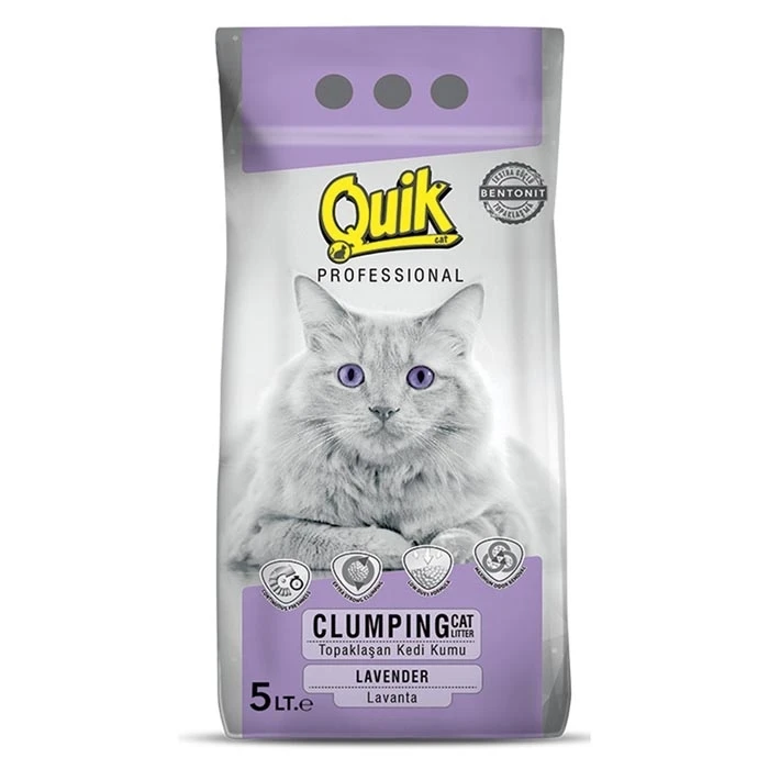 Cat Litter Sand Made In Turkey Quikbentonite Cat Litter 5 Lt Lavender