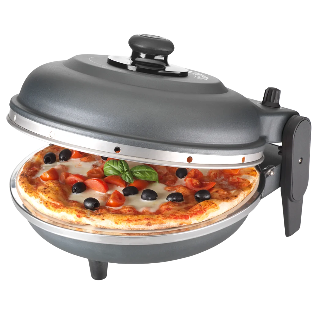 High Quality Electric Pizza Maker Elitalia Made In Italy 1200w Round Refractory Baking Stone