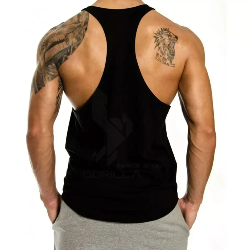 New Men Tank Tops Bodybuilding Stringer Fitness Singlets Gyms Men's
