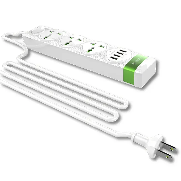Bavin Pc589 Tabletop Us Extension 2500w Socket 3 Outlets Power Strips