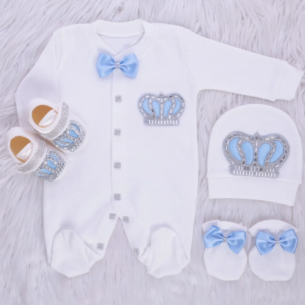 Wholesale Custom High Quality Modern Luxury Newborn New Design 4 Pieces
