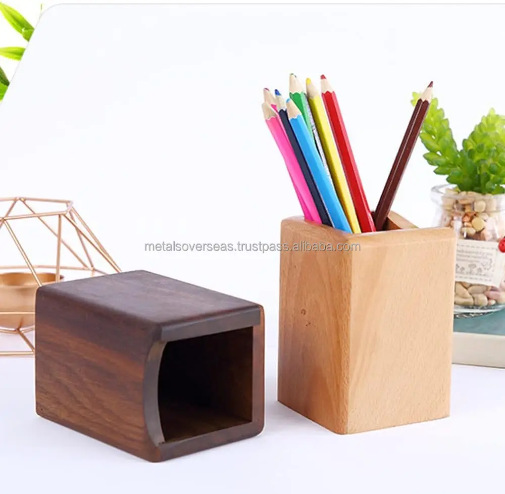 Деревянная коробка для карандашей многоразовый канцелярский органайзер письменных принадлежностей деревянная подставка ручек чашка хранение школьных