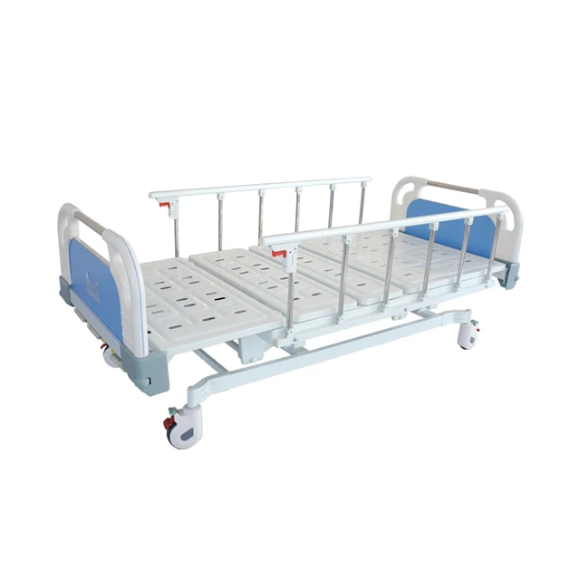 Manual three-function composite head-and-tail hospital bed