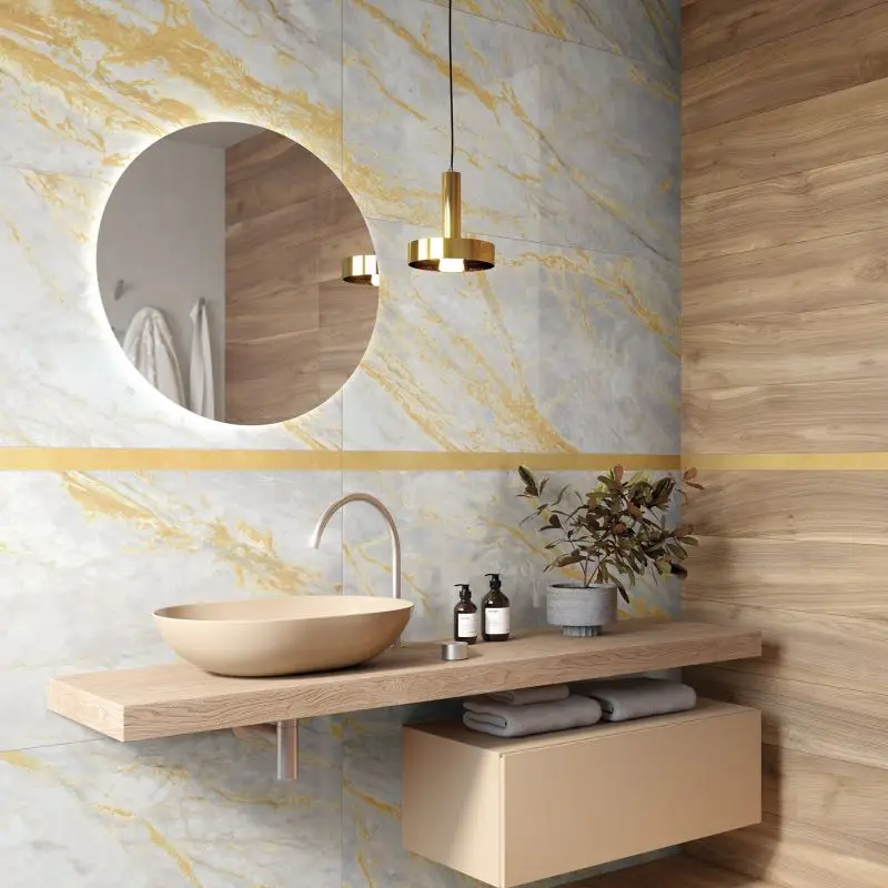 Marble Effect Decorative Surface Browns and Greys