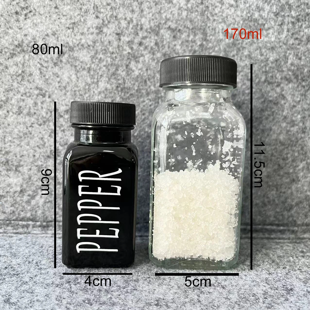 Buy 120ml 4oz Square Glass Spice Jars With Stainless Steel Lids And Shaker  Inserts from Xuzhou Wan Xuan Import & Export Trading Co., Ltd., China