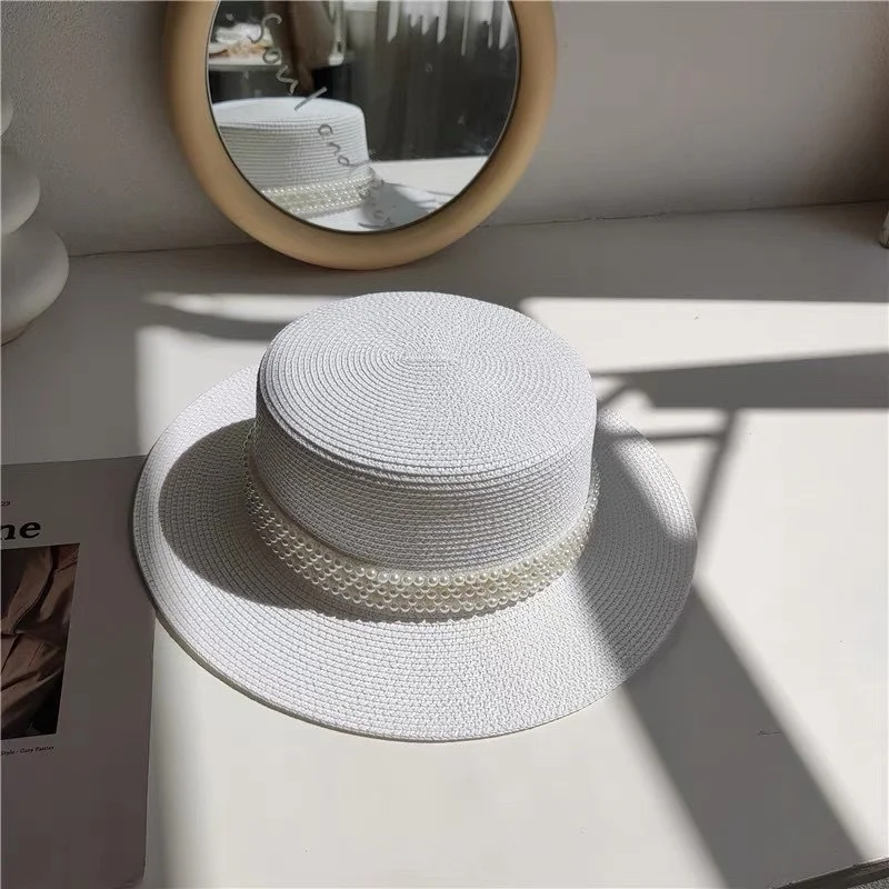 Fashionable Straw Hat Protection Summer Wide Brim Hat For Girls Ladies