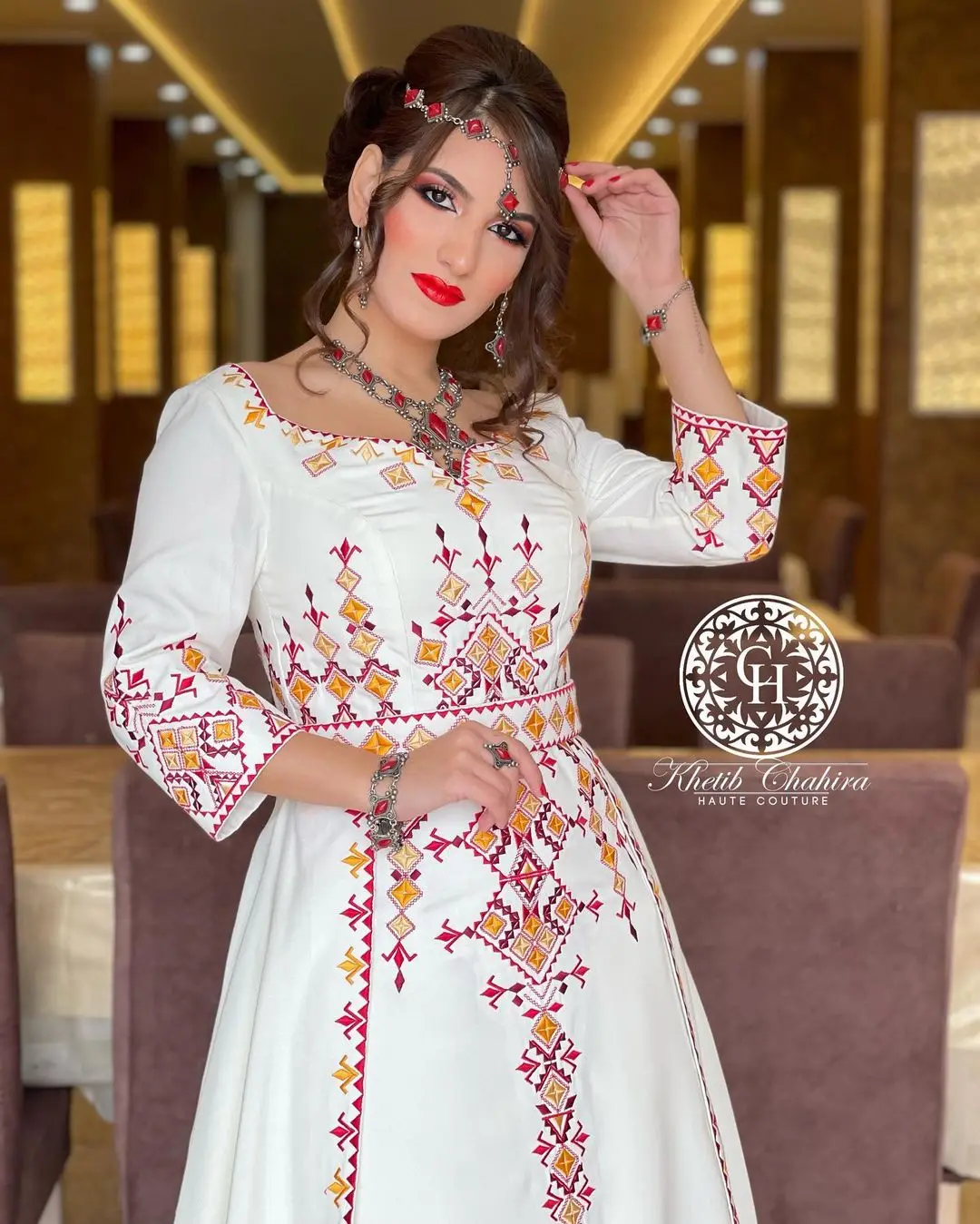 Designer Algerian Caftan Wedding Gown main image 1