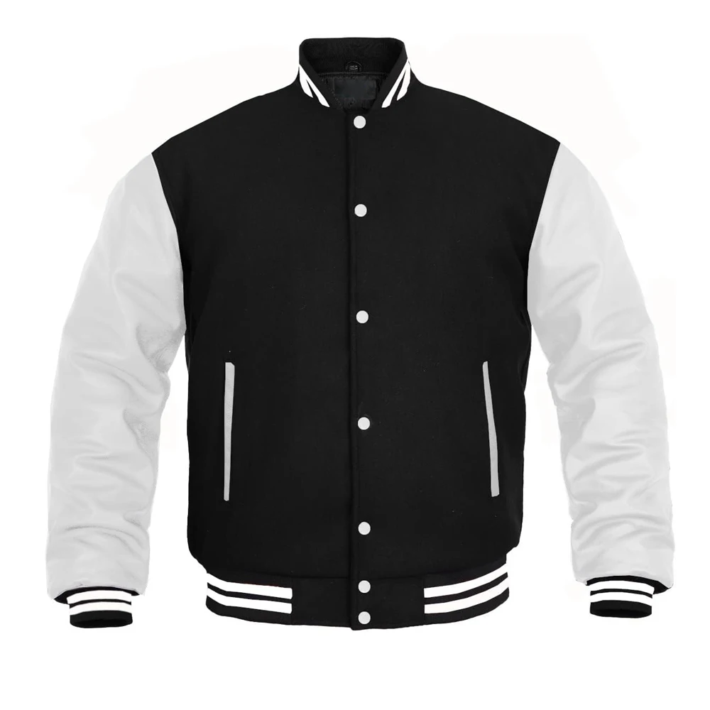 Custom Men's Premium Classic Snap Button Vintage Letterman varsity ...