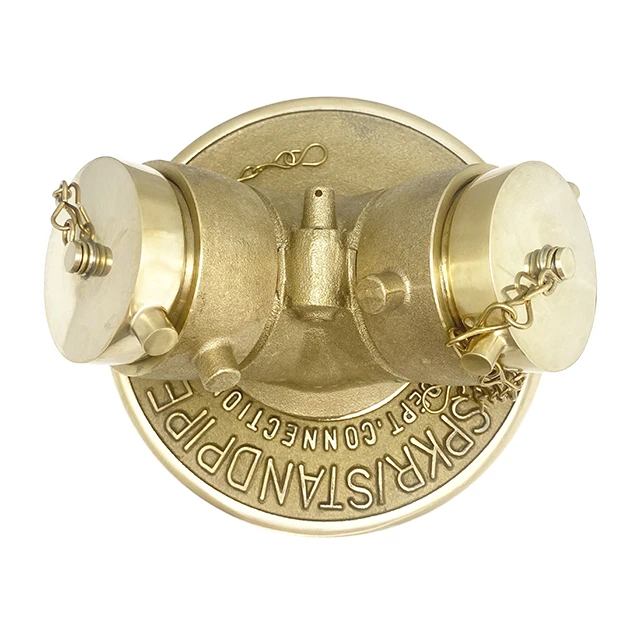 Leyon UL FM Fire Protection System Fire Sprinkler System Fire Fighting Pipes 300PSI  Brass Siamese Connections Clapper