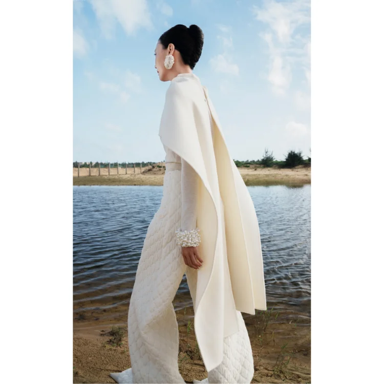 Шарф кашемировый теплый мягкий шарф 20% 80% шерсть упаковка на заказ белый экспортер