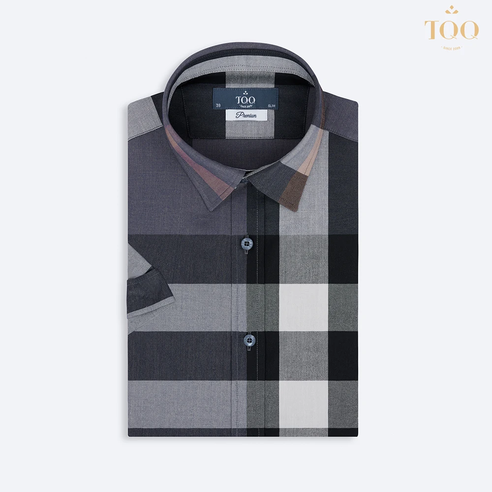 Men's Shirt Short Sleeve Classic Men Formal Dress Shirt Clothing