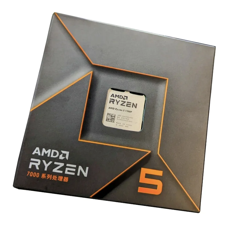 AMD Ryzen 5 7500F CPU 8 Cores 1.5GHz 120W 14nm Processor for