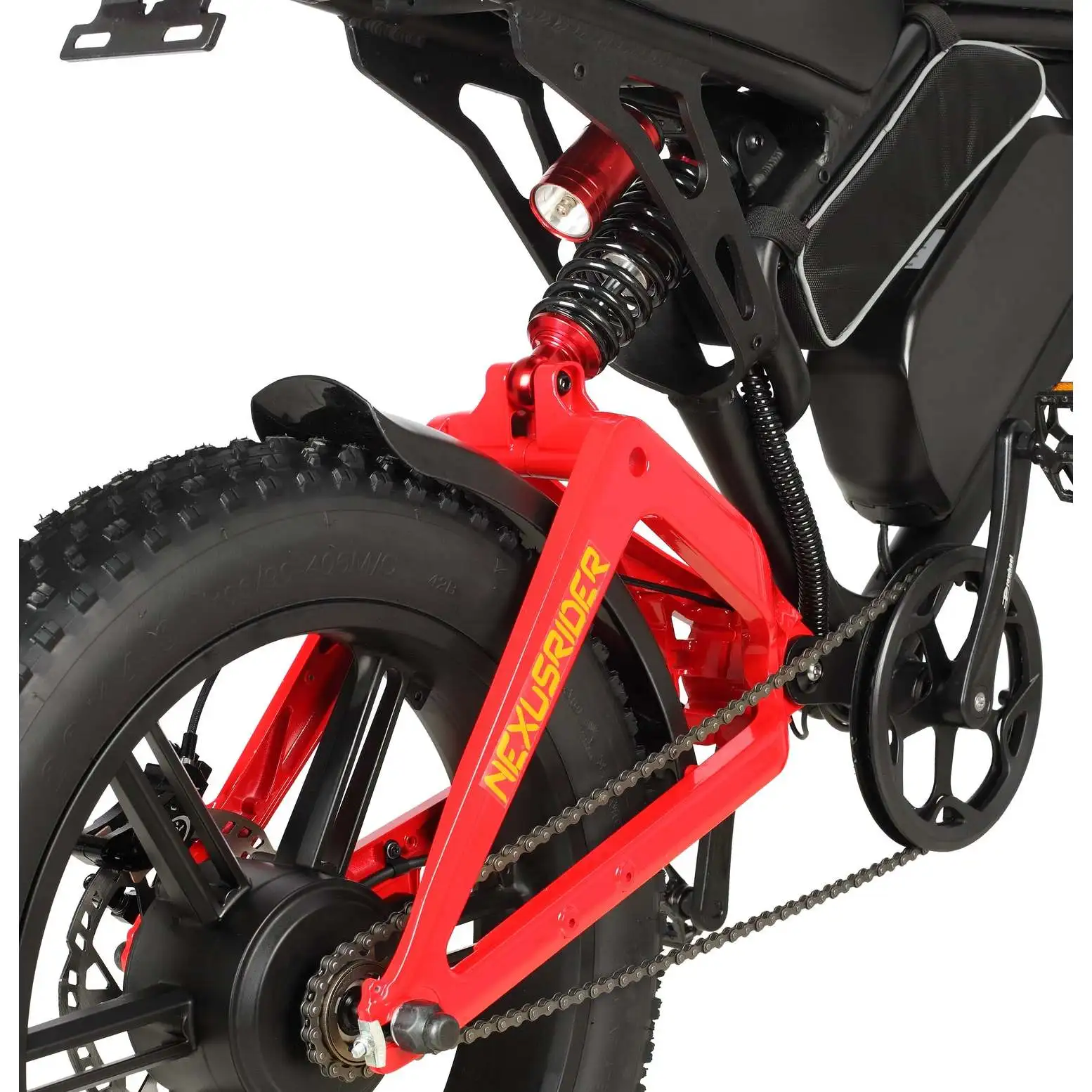 Nexusrider ThunderStrike Dual Motor Super Power Ebike Black Red 2000W 48V 22.4Ah