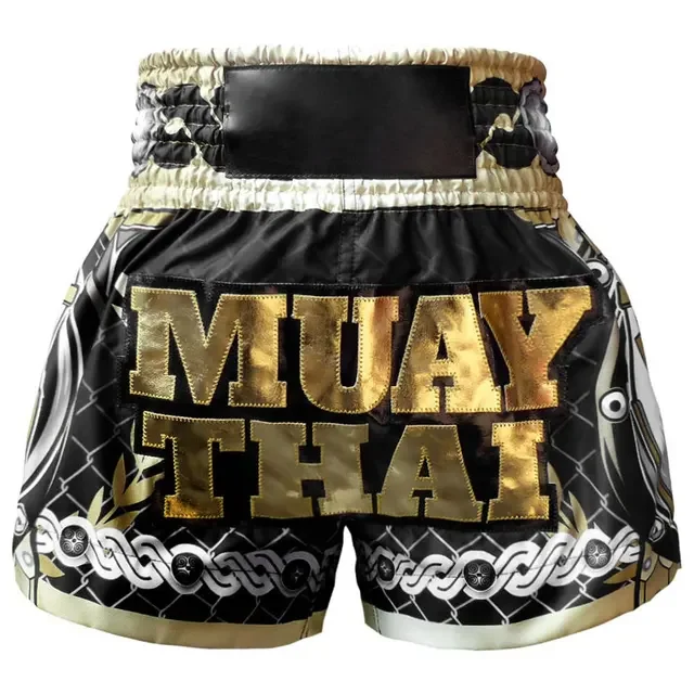 Custom MUAY THAI SHORTS Custom Logo Odm Sublimated Muay Thai Training Gear Fight Shorts Muay Thai Short Kick Boxing Shorts