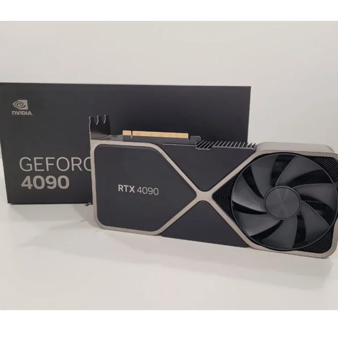 Новейшая видеокарта Nvidia GeForce RTX 4090 24 ГБ GDDR6X титановая и черная 4080 3090 Ti GPU