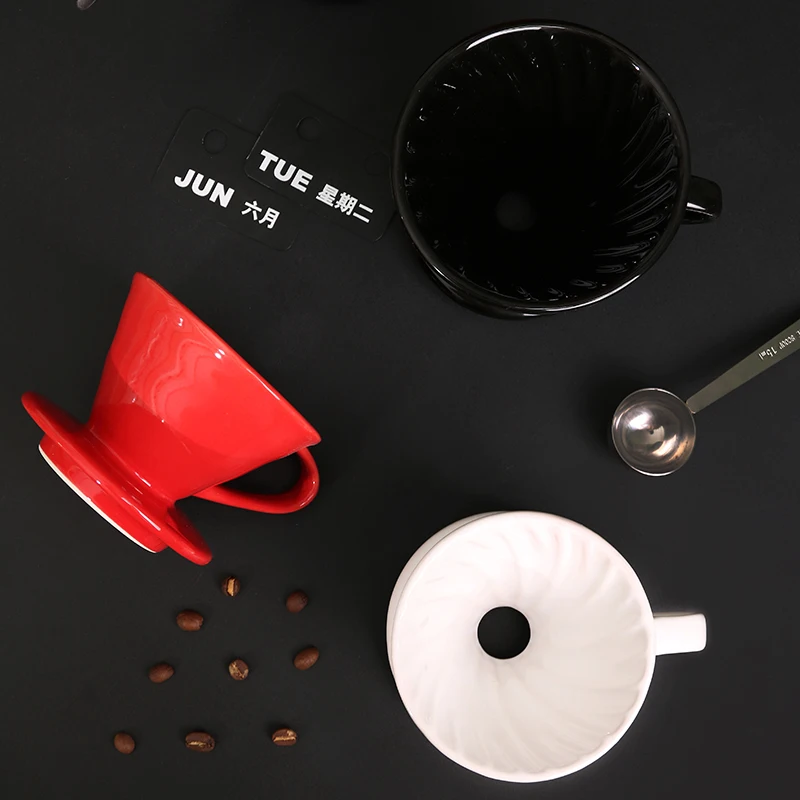 Cornflower Artisan Series Baked Flower Ceramic Coffee Dripper for 1-4 Cups factory