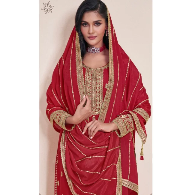 Heavy Exclusive Indian Designer Colorful Embroidered Handwork Kurta with Traditional sarara Clothing Wholesale