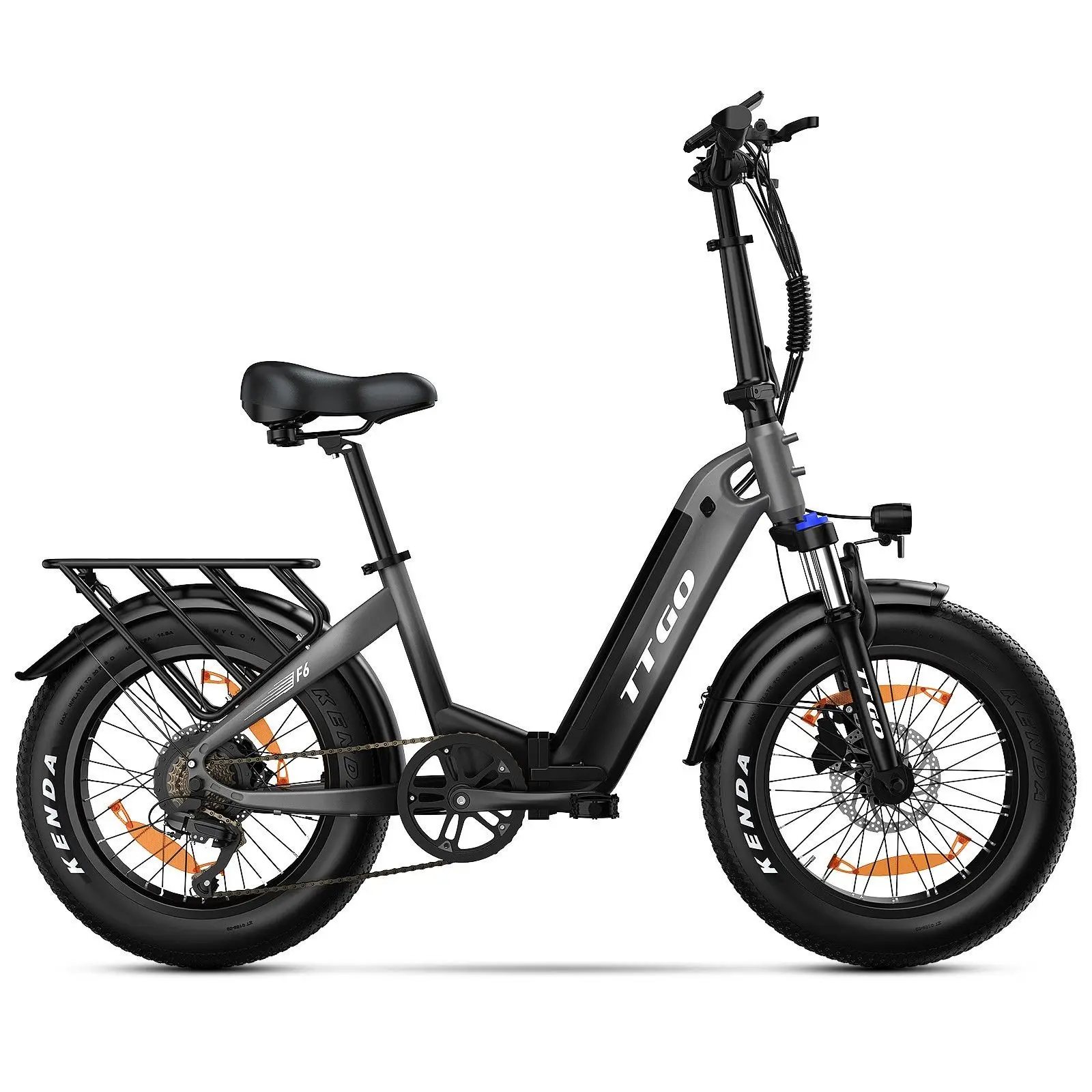 TTGO F6 Faltbares E-Bike, 250 W 45 N.M Motor, 25 Ah große Batterie