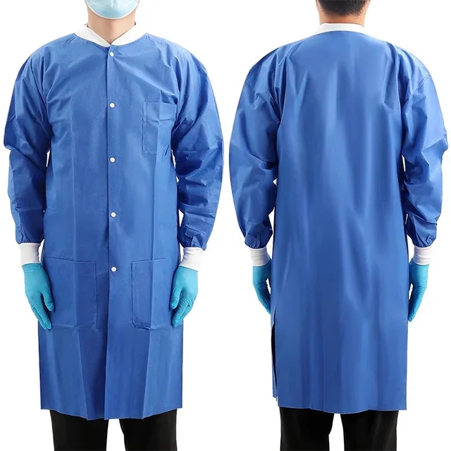 Disposable dust-proof clothing, work clothes non-woven protection laboratory  coat workshop