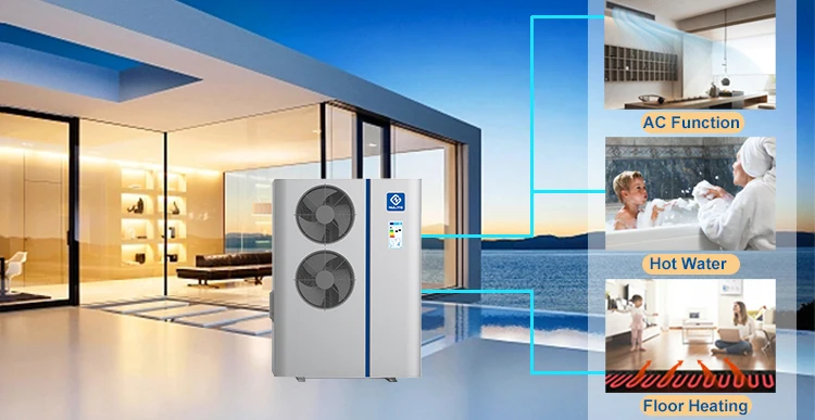 China Wholesale Poland Pompa Ciepla Air Source Heatpumps Factory NuLite B245 B345 R290 R32 DC Inverter Air to Water Heat Pump